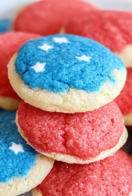 Red White and Blue Cake Mix Cookies