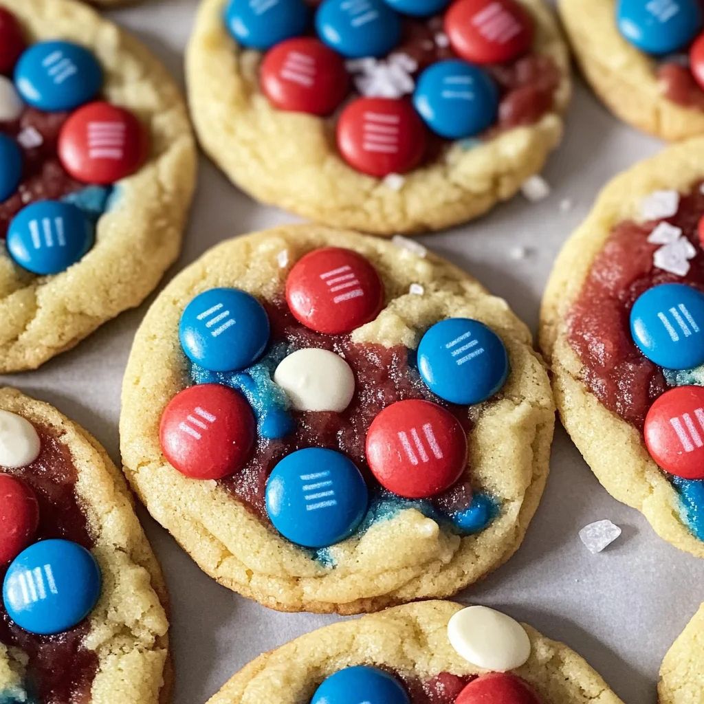 Red White and Blue Cookies