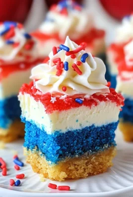 Red, White and Blue Mini Cheesecakes