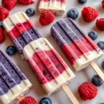 Red White and Blueberry Popsicles